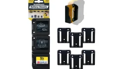 Schwarze StealthMounts Akkuhalterungen für DeWalt 12V, 6 St.