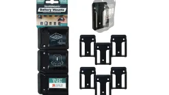 Schwarze StealthMounts Akkuhalterungen für Makita 12V CXT, 6 St.