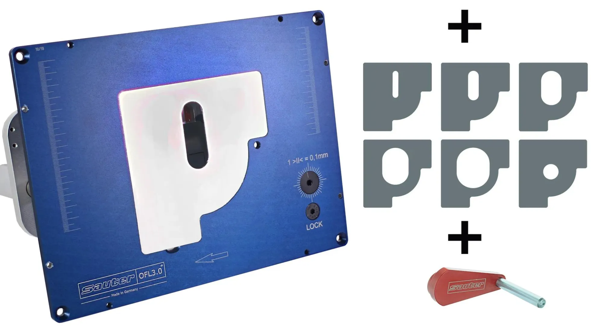 Schwenkbarer Fräslift OFL3.0 + Reduzierplatten-Set