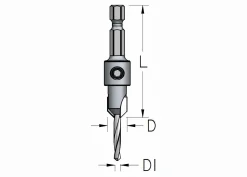 Senkbohrer 90° D1: 2,8 mm
