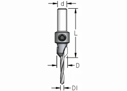 Senkbohrer 90° D1: 6,0 mm