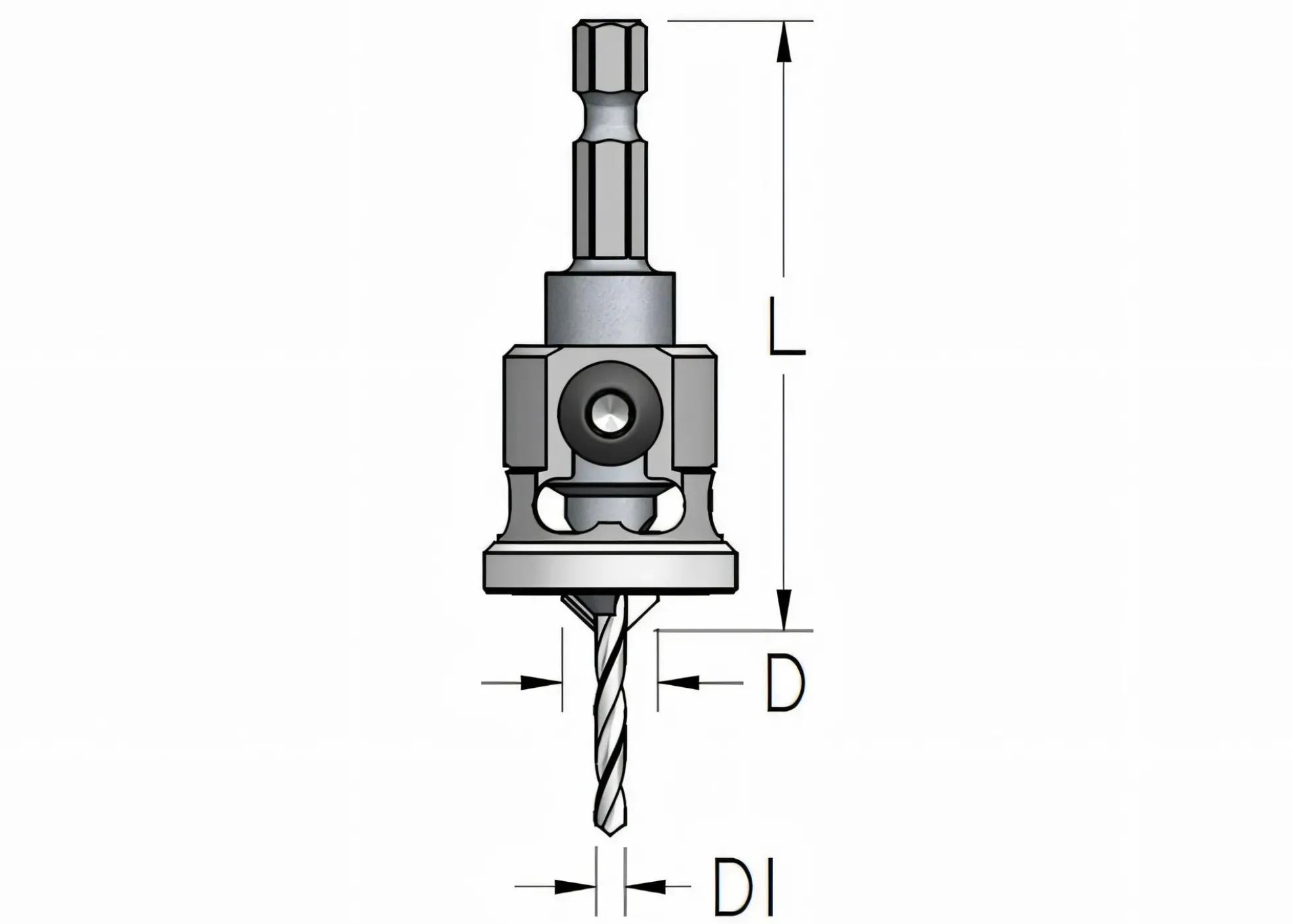 Senkbohrer 3,6 mm und Tiefenanschlag