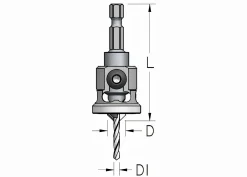 Senkbohrer 4,0 mm und Tiefenanschlag