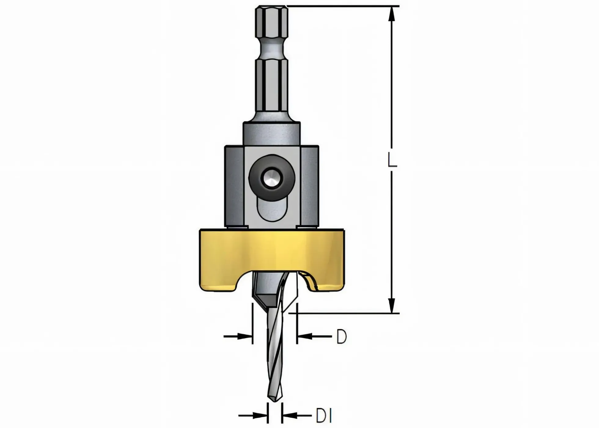 Senkbohrer PRO 4,0 mm und Tiefenanschlag