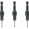 Senkbohrer 3-teiliges Set 90° D: 9,5 mm