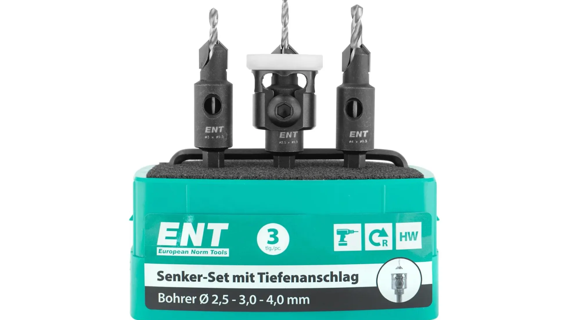 Senker-Set mit Tiefenanschlag D1 9,5mm