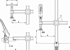 Set Spannelement variabel mit 2K-Griff + Adapter 3/4