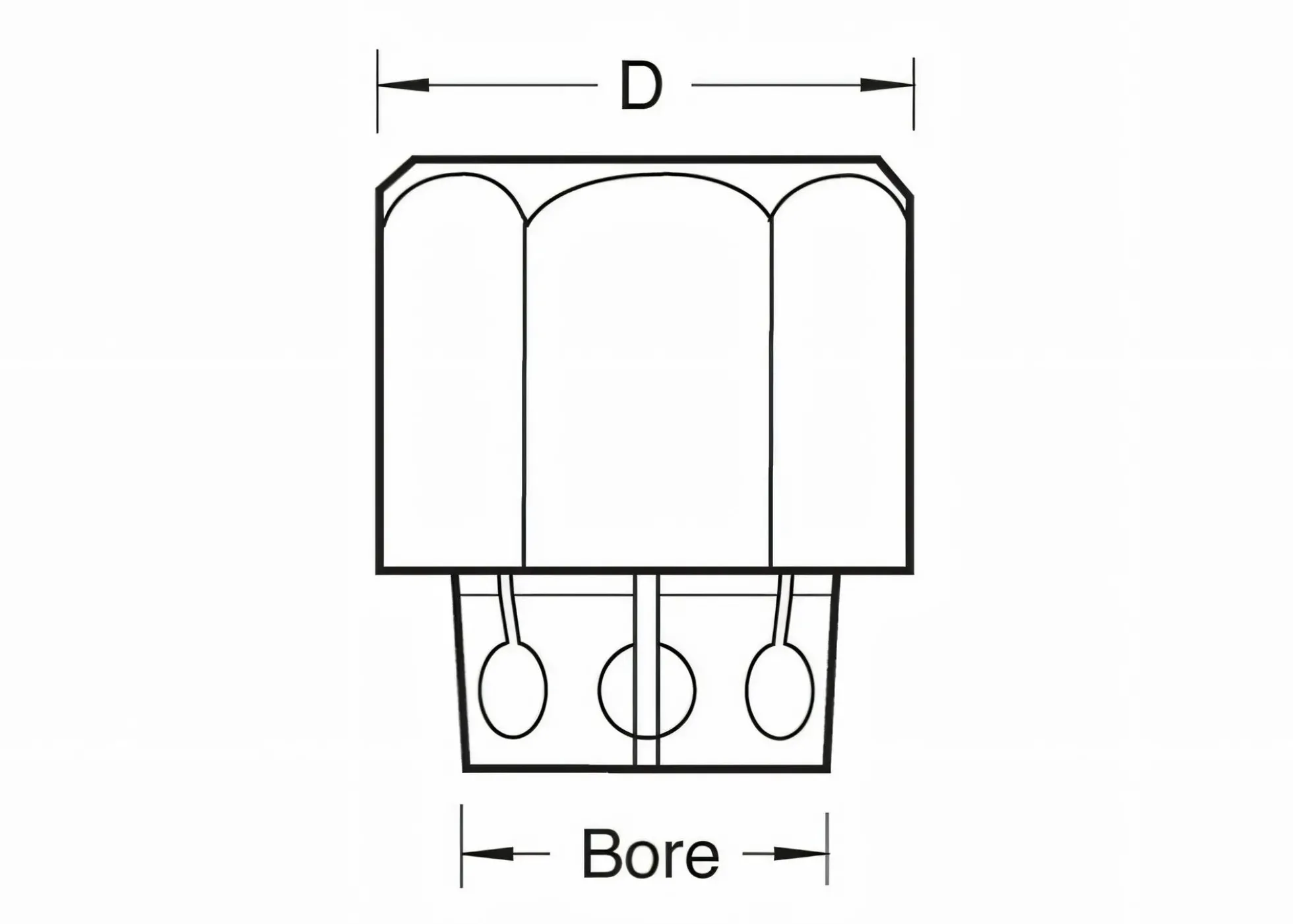 Spannzange & Mutter für 8 mm Fräser