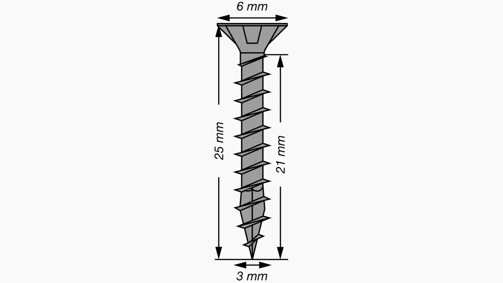 SPAX Universalschraube, schwarz BLAX, 3 x 25