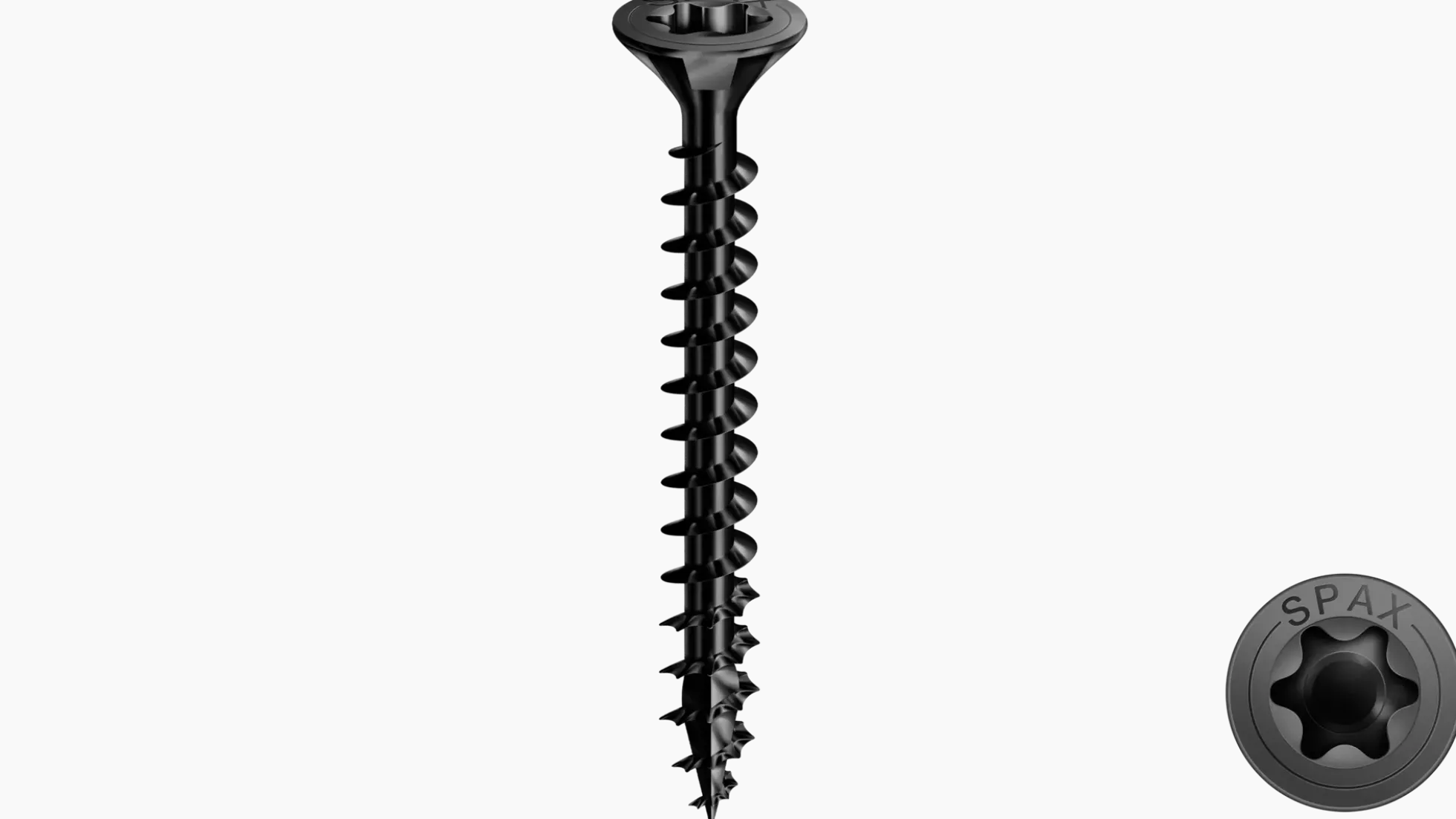 SPAX Universalschraube, schwarz BLAX, 3 x 30