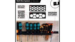 StealthMounts Wand-Organizer für Schraubendreher, 4 St.