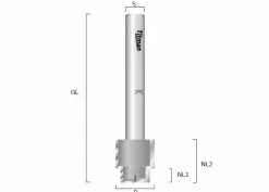 Stufenfräser für Kantengetriebe HW Z2