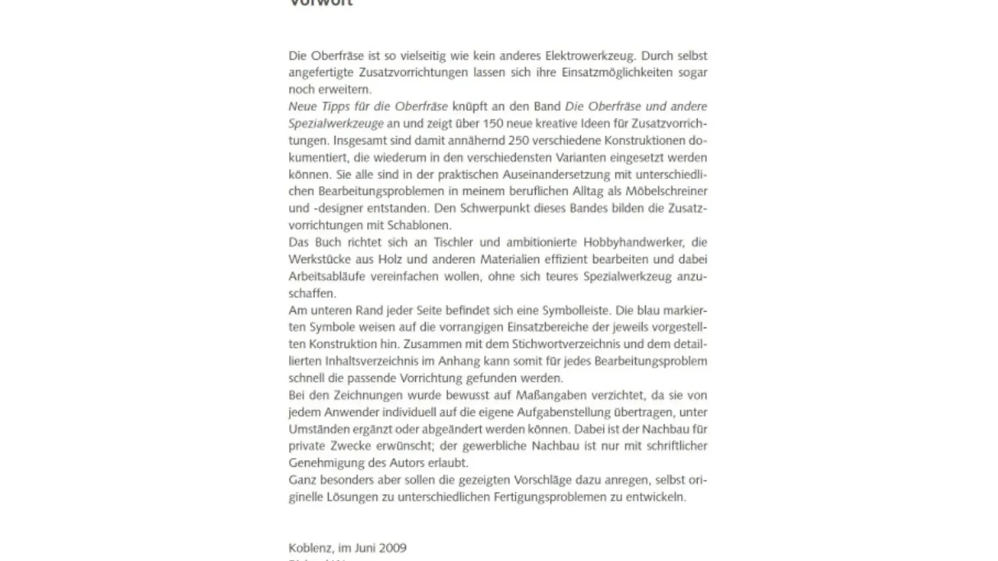 Tipps für die Oberfräse