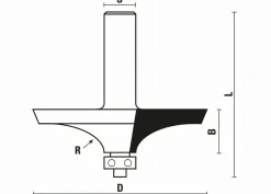 Tischkanten- und Handlauffräser mit Anlauflager D 69 mm
