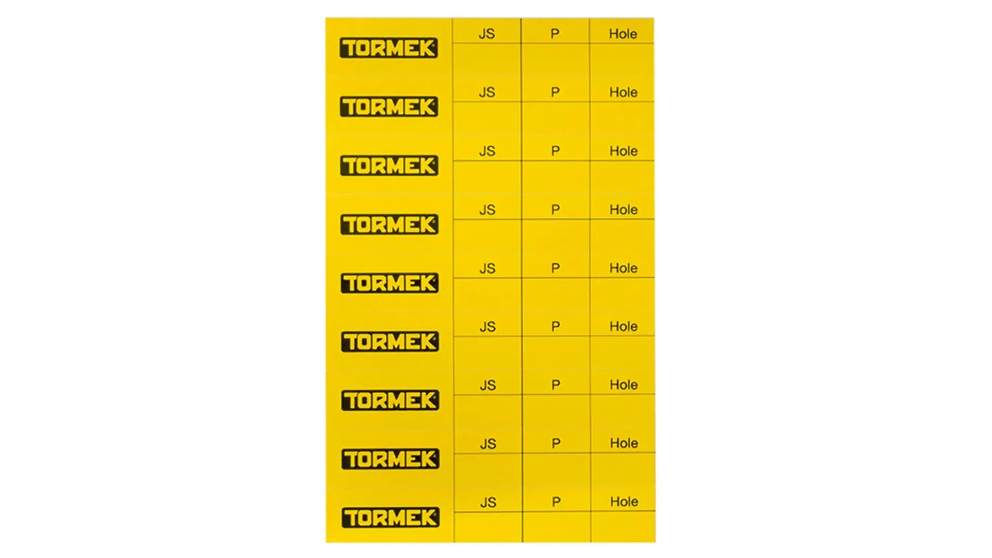 Tormek Profiletiketten
