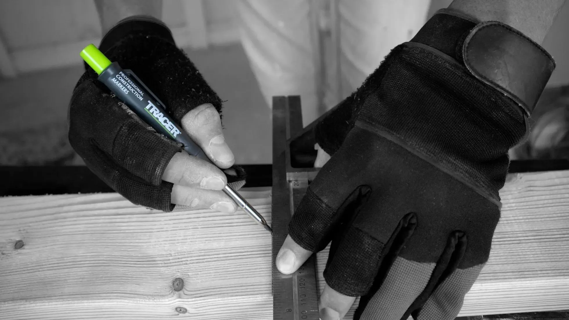TRACER Tiefloch-Bleistift im Holster inkl. Ersatzminenset