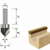 V-Nut- & Schriftenfräser HW (HM)