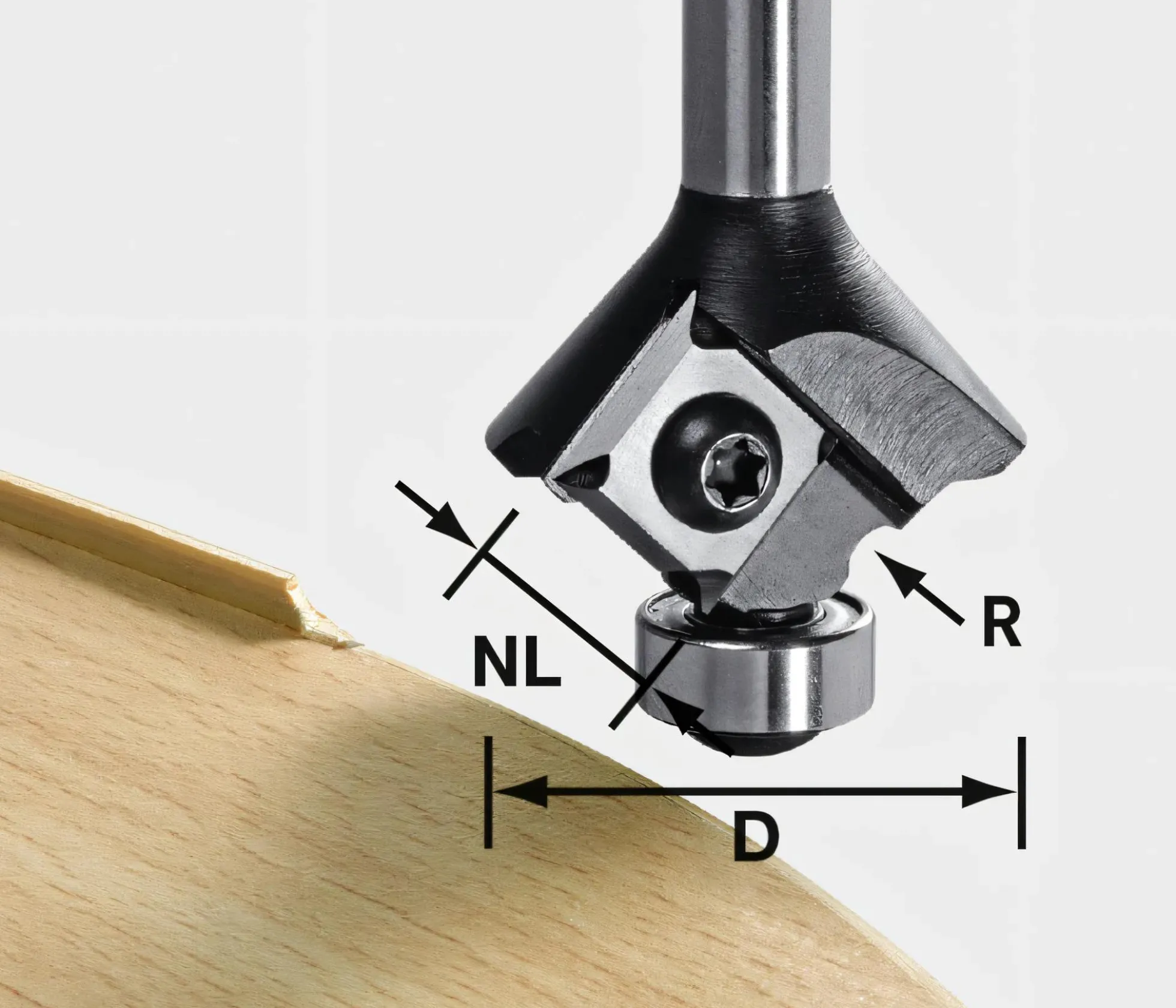 Wendeplatten-Abrundfräser HW S8 HW R3 D28 KL12,7OFK
