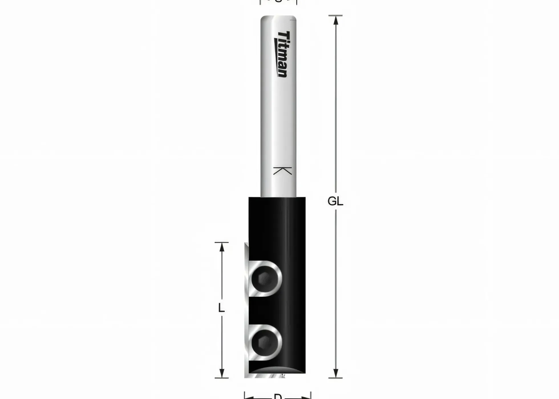 Wendeplatten-Nutfräser HW D15 S 8