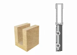 Wendeplatten-Nutfräser HW (HM) Z1 S=M12