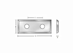 Wendeplatte 49.5 x 12 x 1.5 mm