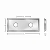 Wendeplatte 29.5 x 12 x 1.5 mm