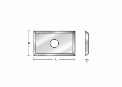 Wendeplatte 19.5 x 12 x 1.5 mm - 4 -schneidig