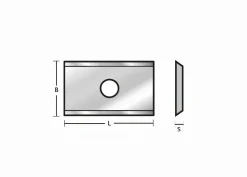 Wendeplatte 19.5 x 12 x 1.5 mm - 4 -schneidig