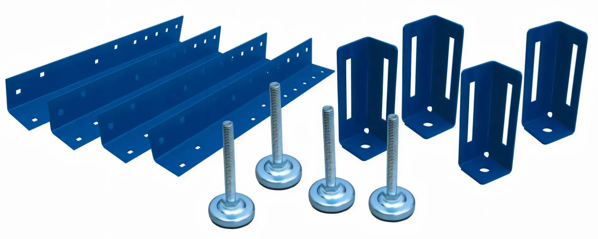 Werkbankbein-Set, höhenverstellbar 438 - 584 mm