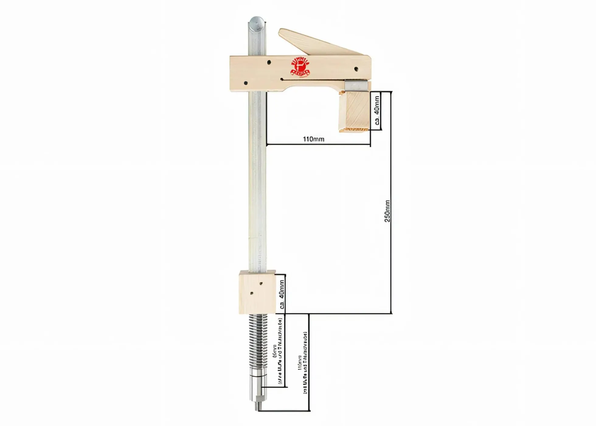 Werkbankzwinge Adapter Basic 250/30