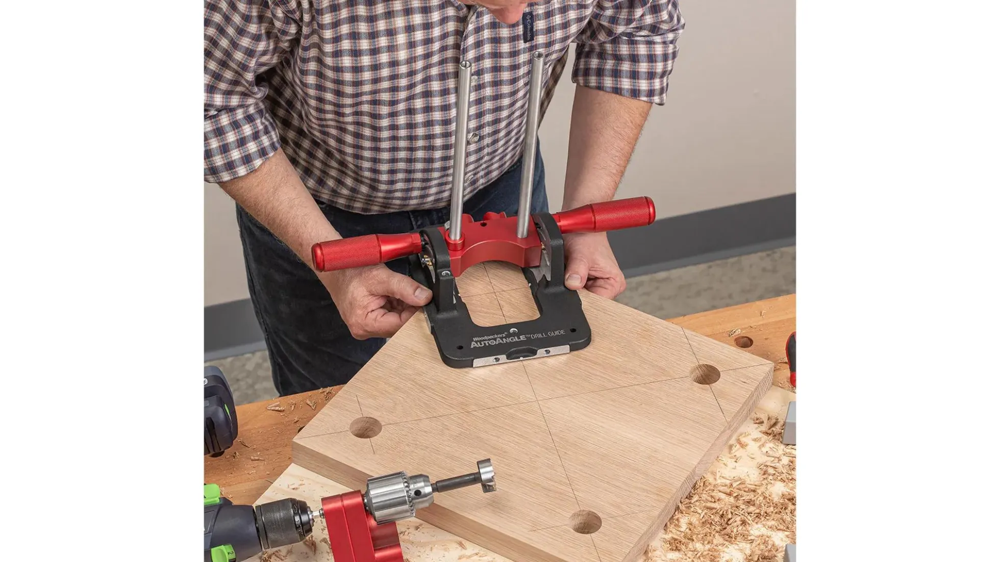 WOODPECKERS AutoAngle Drill Guide - Deluxe