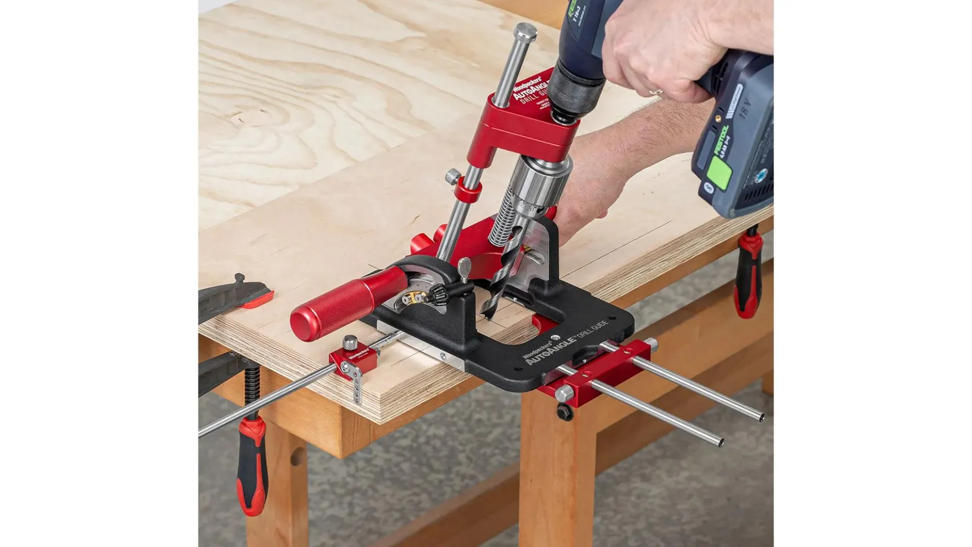 WOODPECKERS AutoAngle Drill Guide - Deluxe