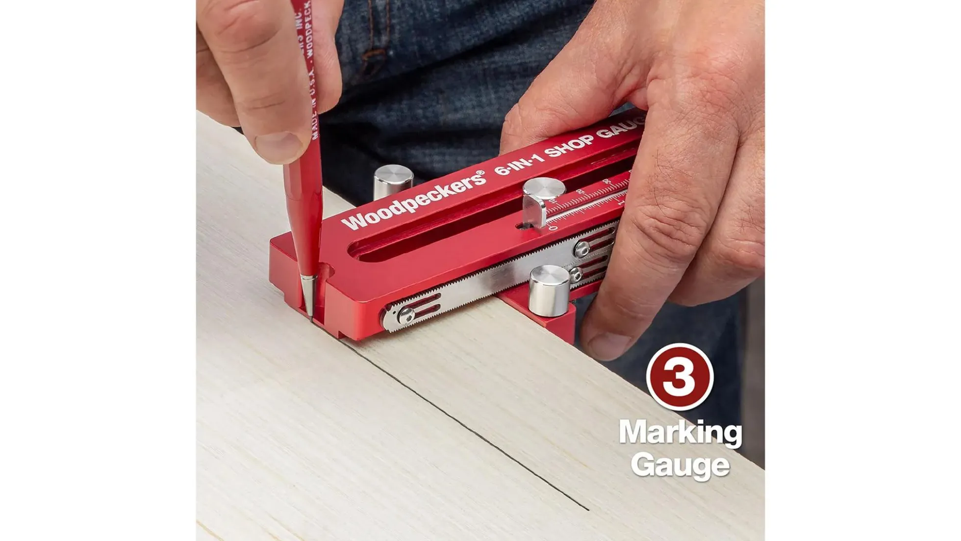 WOODPECKERS 6 in 1 Shop Gauge