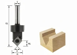 WPL V-Nutfräser 90°