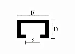 3x Aluminium-Profilschiene 1000 mm &Kegelsenker