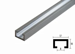 3x Aluminium-Profilschiene 1000 mm &Kegelsenker