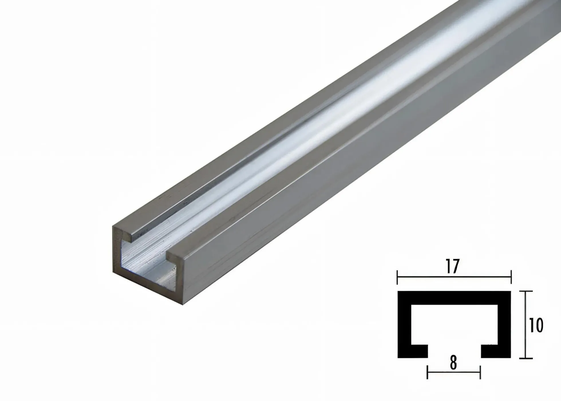 3x Aluminium-Profilschiene 1000 mm &Kegelsenker