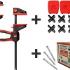 2x Drehgriff-Einhandzwingen EZ360-45 + EZ-TD + Schrauben