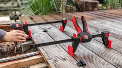 2x Drehgriff-Einhandzwingen EZ360-60 + EZ-TD + Schrauben