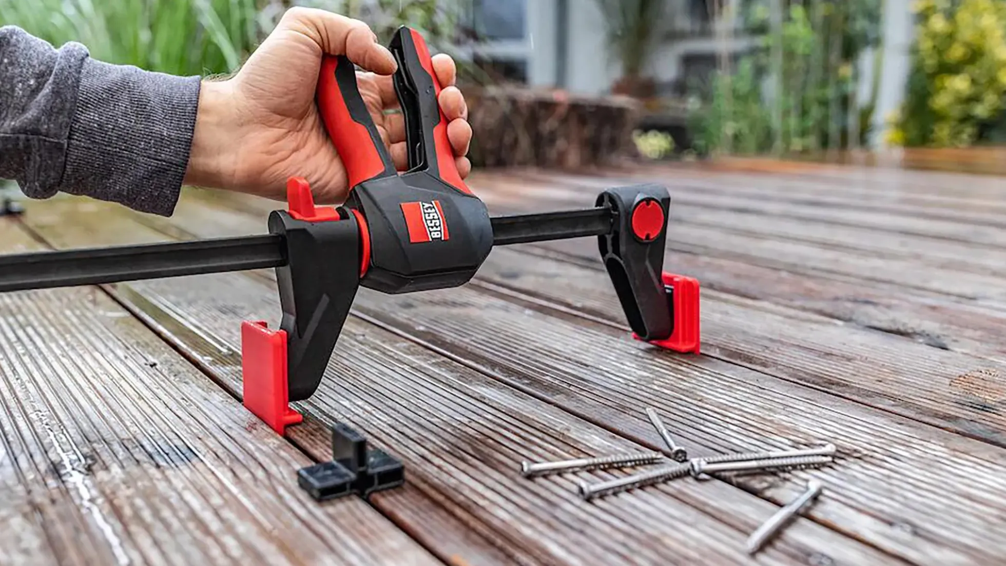 2x Drehgriff-Einhandzwingen EZ360-60 + EZ-TD + Schrauben