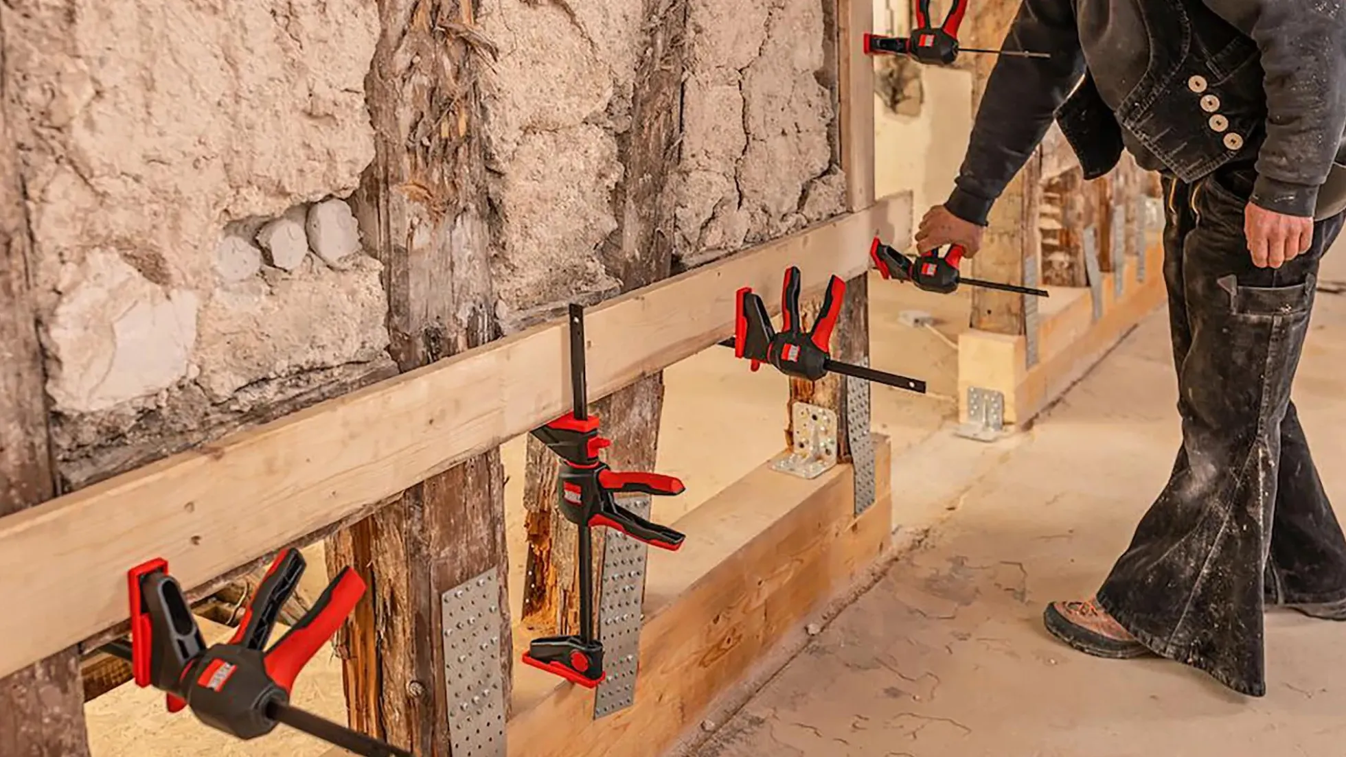 2x Drehgriff-Einhandzwingen EZ360-15 + Titebond Holzleim D4