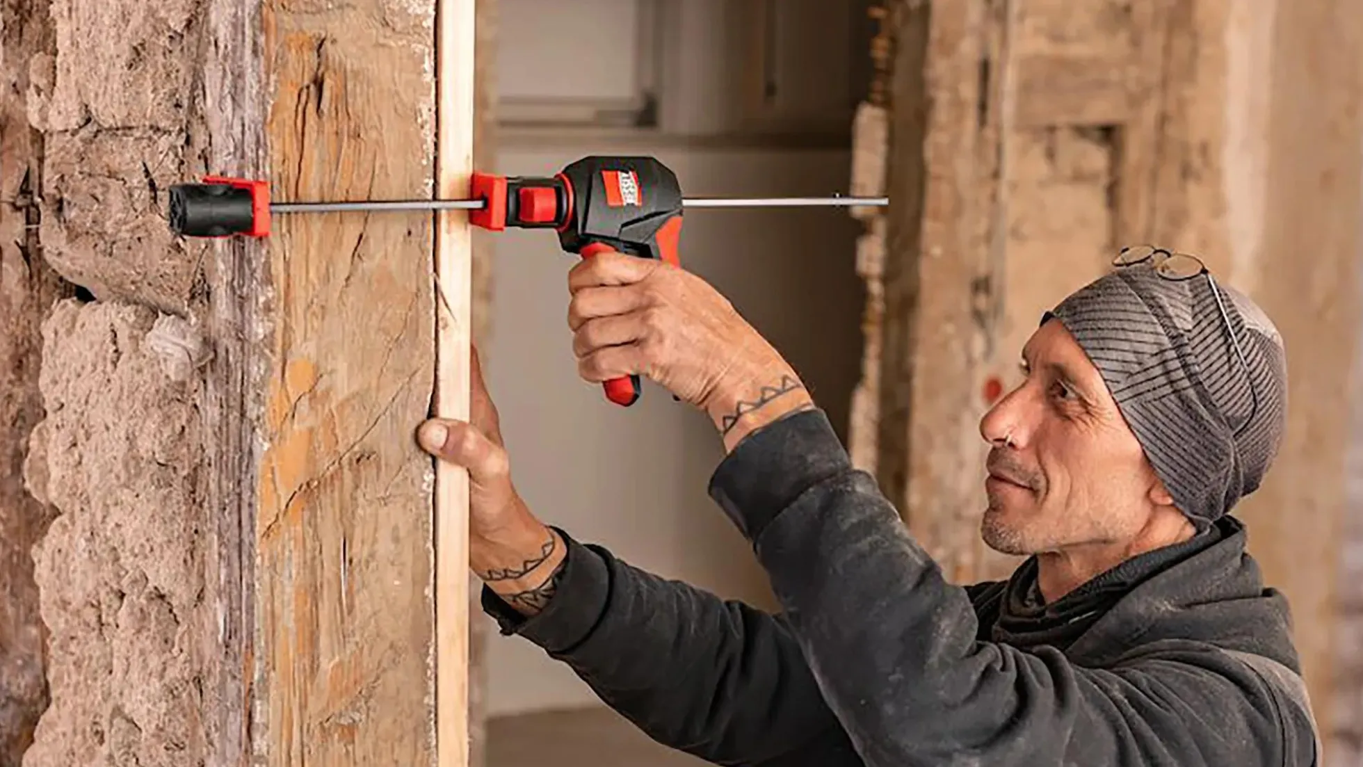 2x Drehgriff-Einhandzwingen EZ360-45 + Titebond Holzleim D4