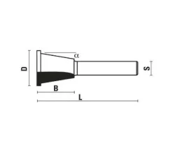 Zinkenfräser D 14,3 mm