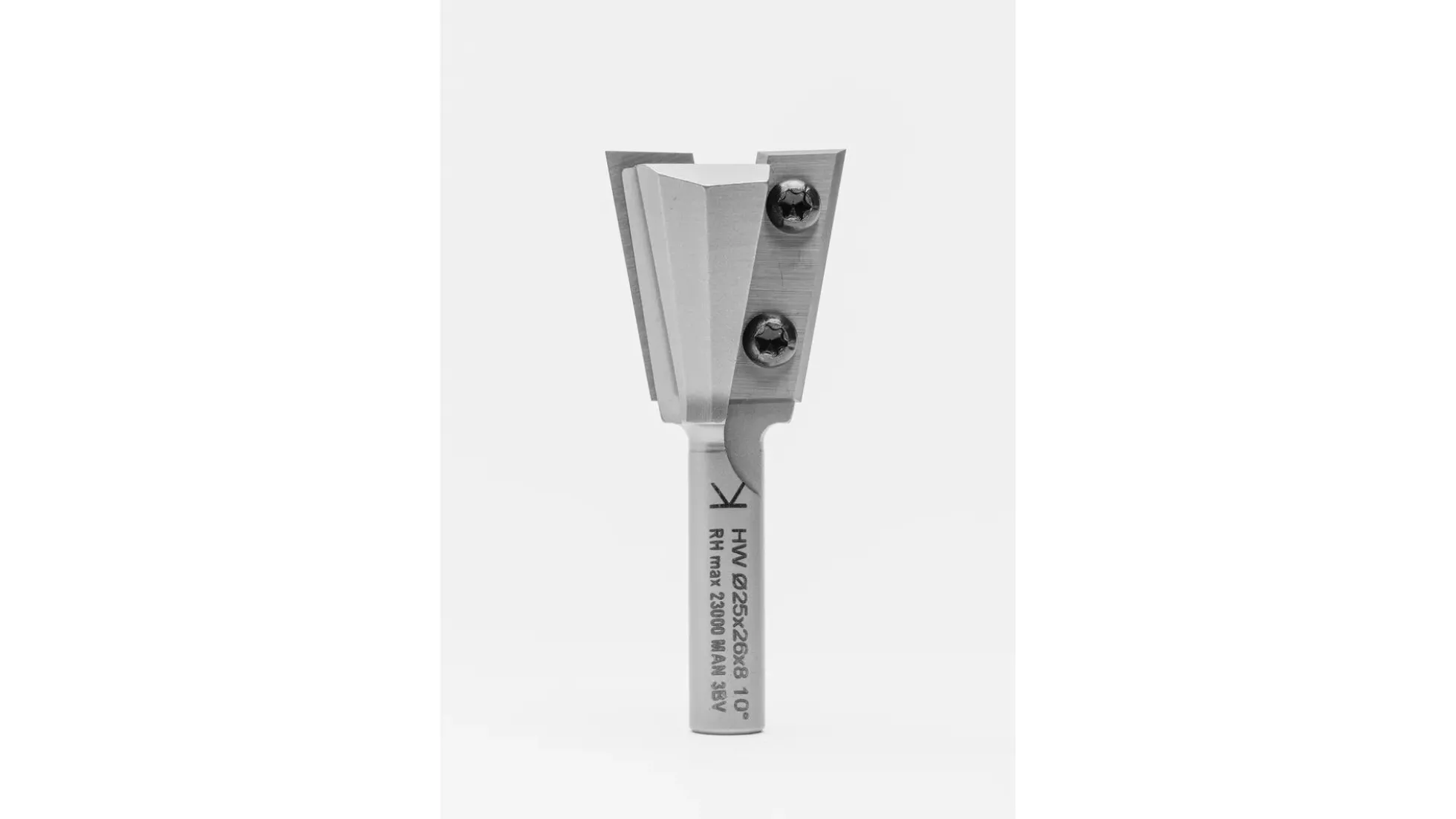 Zinkenfräser mit Wendemesser 10°D25