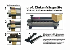 Zinkenfräsgerät FD300 Premium Set
